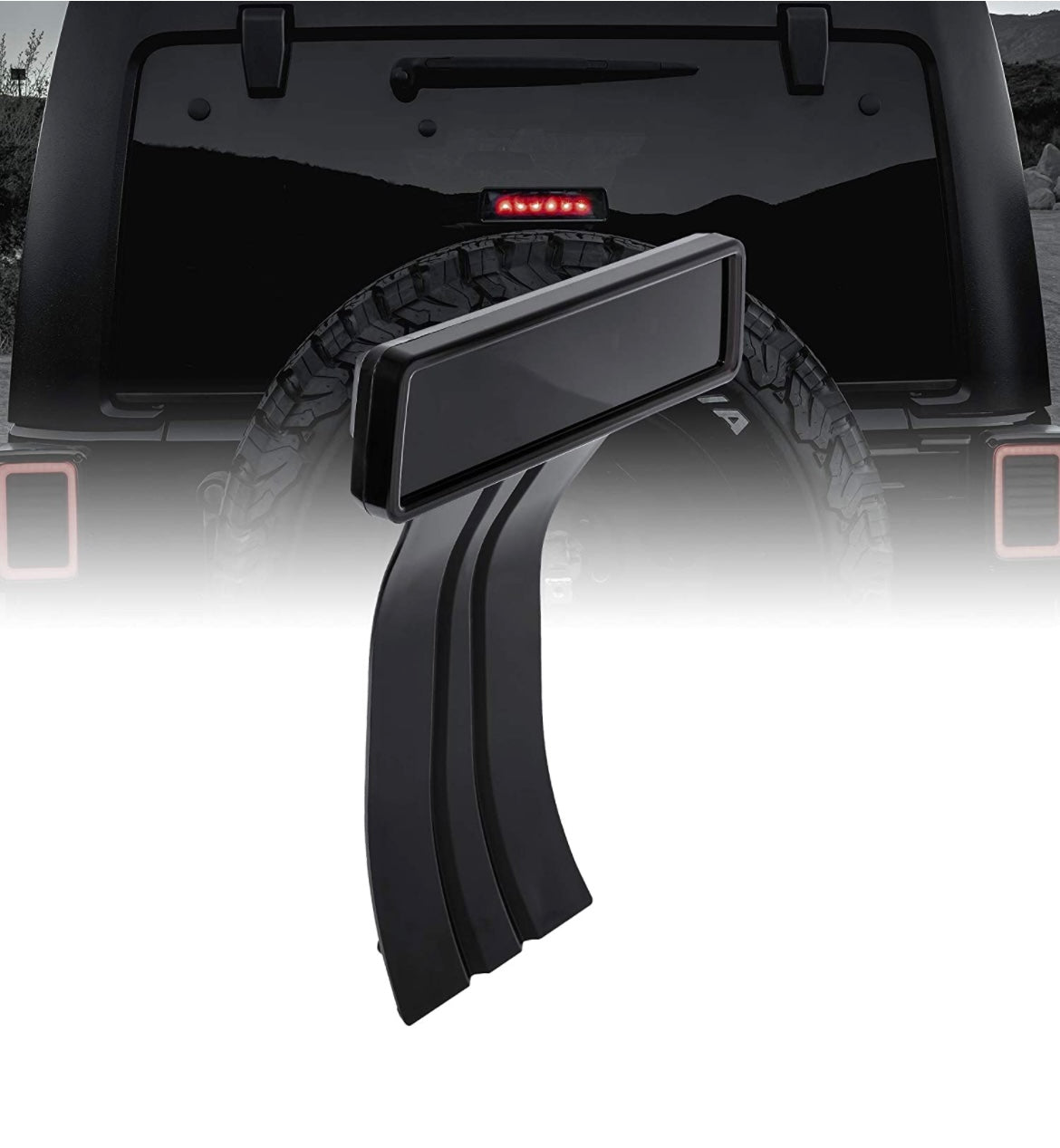 Jeep Wrangler 3rd brake light smoked led