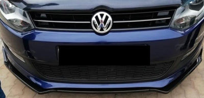 POLO 6 / POLO 7 TSI VIVO 3pce PLASTIC GLOSS BLACK FRONT SPOILER