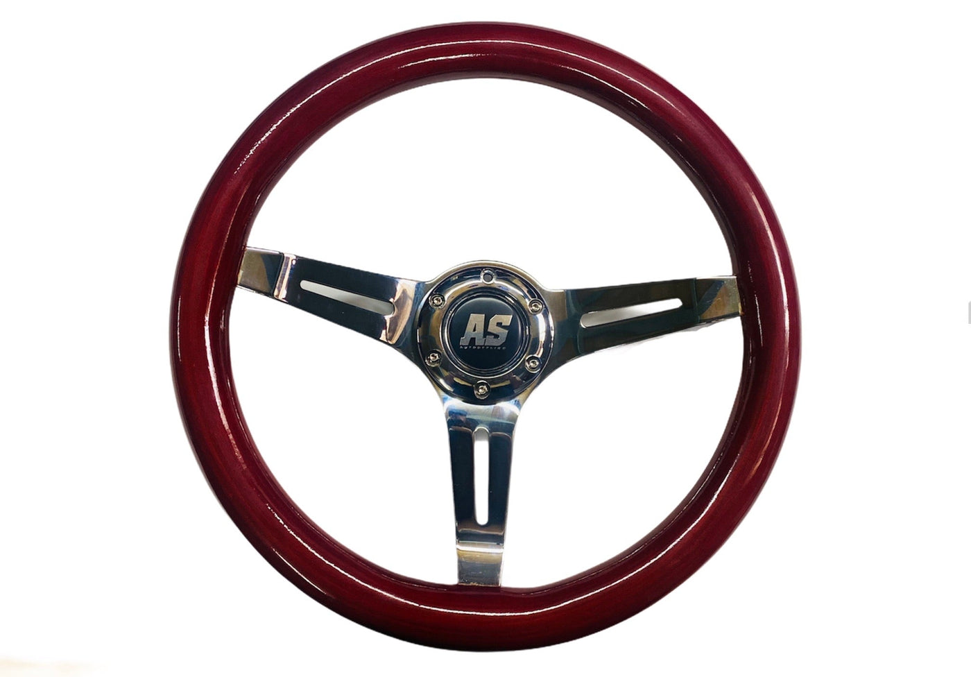 WOODEN STEERING WHEEL 350MM