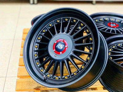 17'' AS-PINA SATIN BLACK 5x100 & 5x114 MULTI PCD WHEELS