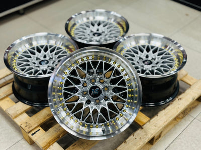 15” AS-7416 VS SILVER  4/100 4/114 wheels