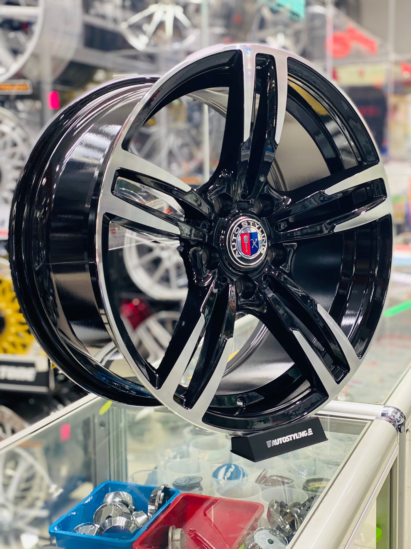 18” AS- BM M4 5/120 BLACK MACHINE FACE