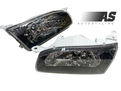 Toyota Corolla (rsi shape ) 1995-1998 black Headlamps