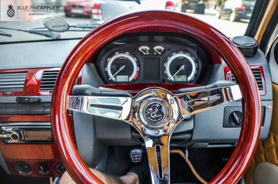WOODEN STEERING WHEEL 330MM