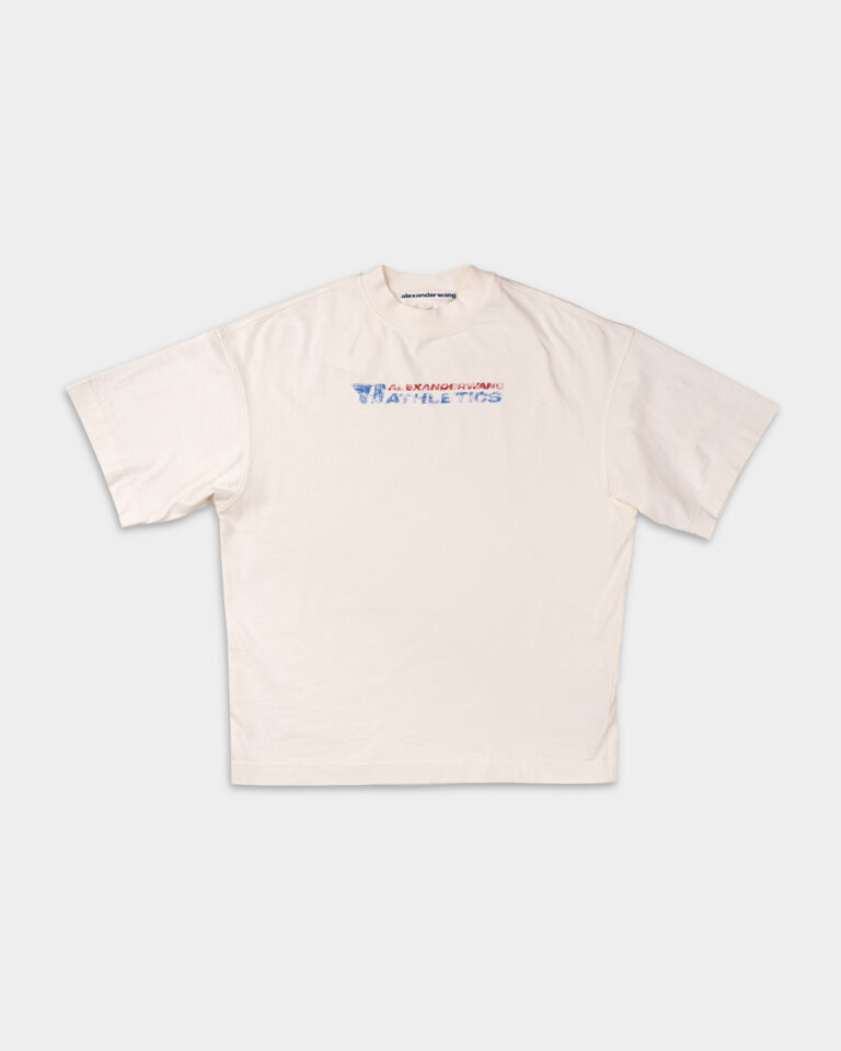 Alexander Wang Graphic Unisex SS Tee Vintage White UCC2251835 120