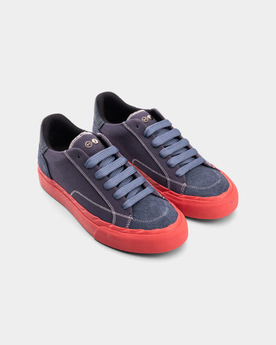 Hide & Jack Men’s Low Top Sneaker Vulcanized Blue Red DC/SL BLURED