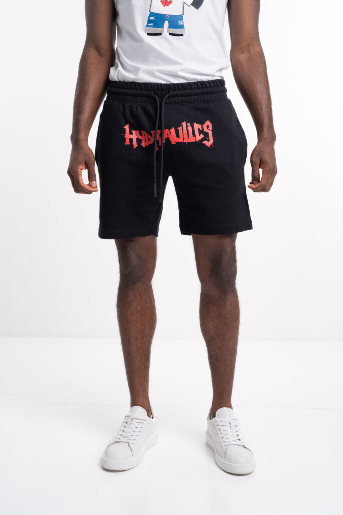 Hydraulics Men’s Red Gothic Logo Shorts