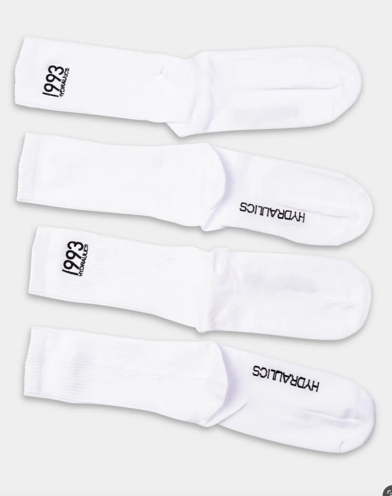 Hydraulics 1993 Men’s Socks 2 Pack White