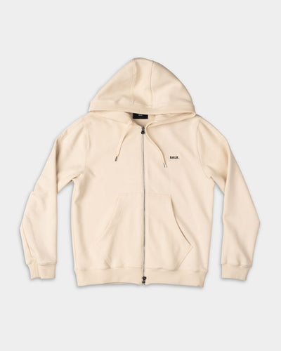 (Core) BALR Men’s Q Series Zip Through Hoodie | B1269.1013-White Swan