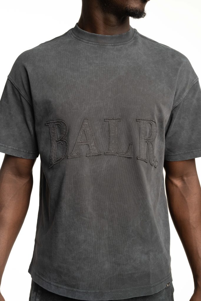 BALR Men’s Urban Washed Box T Shirt | B1112.1284-Volcanic Grey