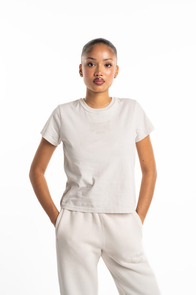 Alexander Wang Graphic Shrunken Tee Dirty White 4CC2251540 132