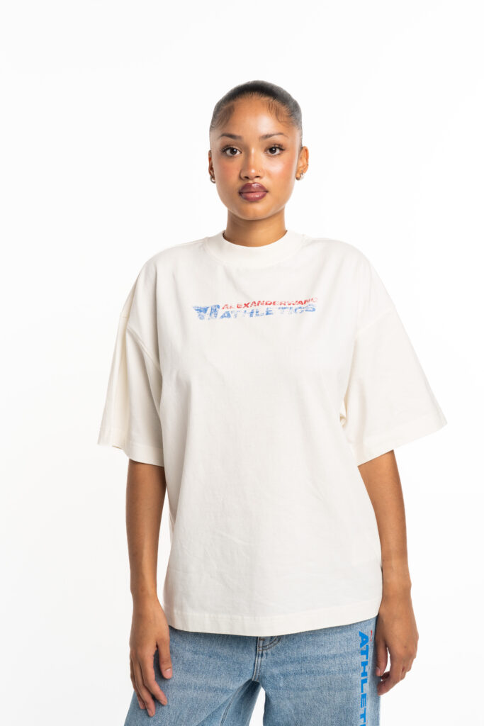 Alexander Wang Graphic Unisex SS Tee Vintage White UCC2251835 120