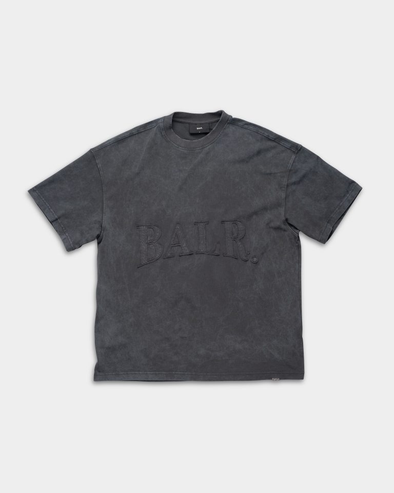 BALR Men’s Urban Washed Box T Shirt | B1112.1284-Volcanic Grey