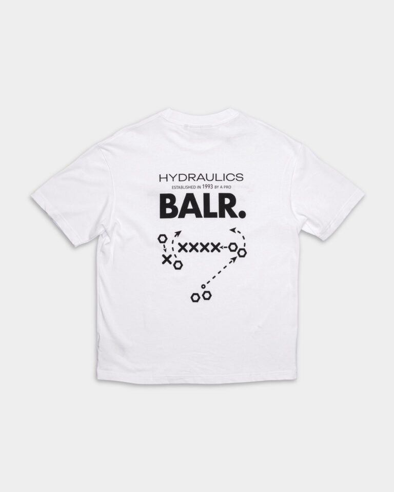 BALR Men’s BALR. x Hydraulics Box Fit T Shirt Tactics B1112.1327 Bright White