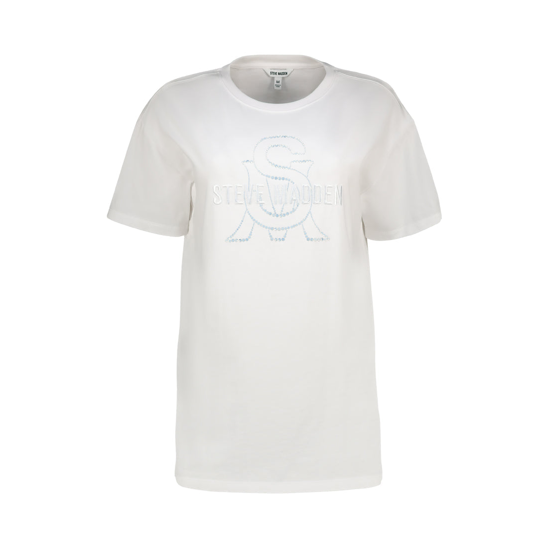 MADISON LADIES KNITTED T-SHIRT WHITE